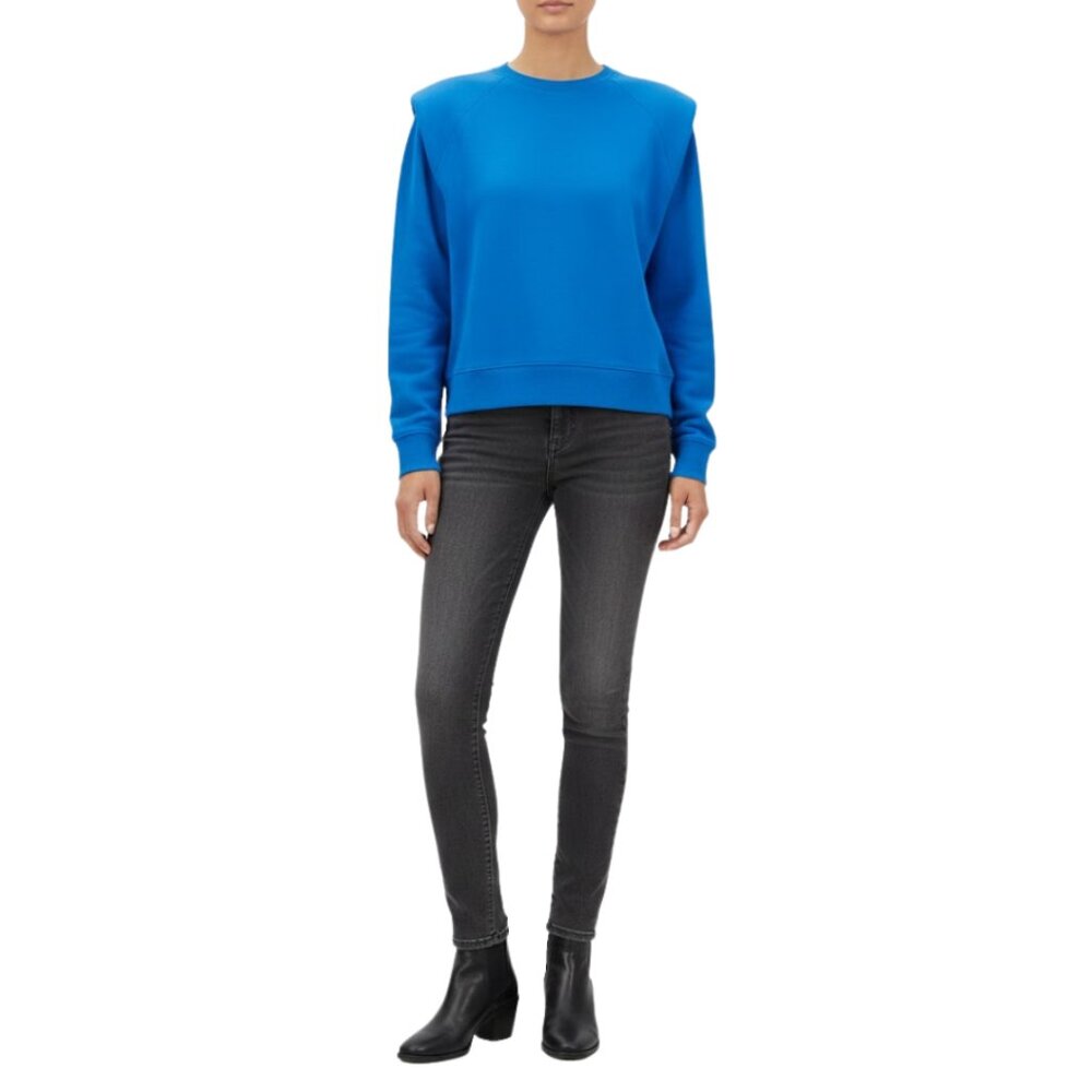 Pistola Women’s Sweatshirt Blue French Terry Crewneck Minimalist Cozy – Size S